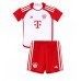Bayern Munich Alphonso Davies #19 Hjemmebanesæt Børn 2023-24 Kort ærmer (+ korte bukser)